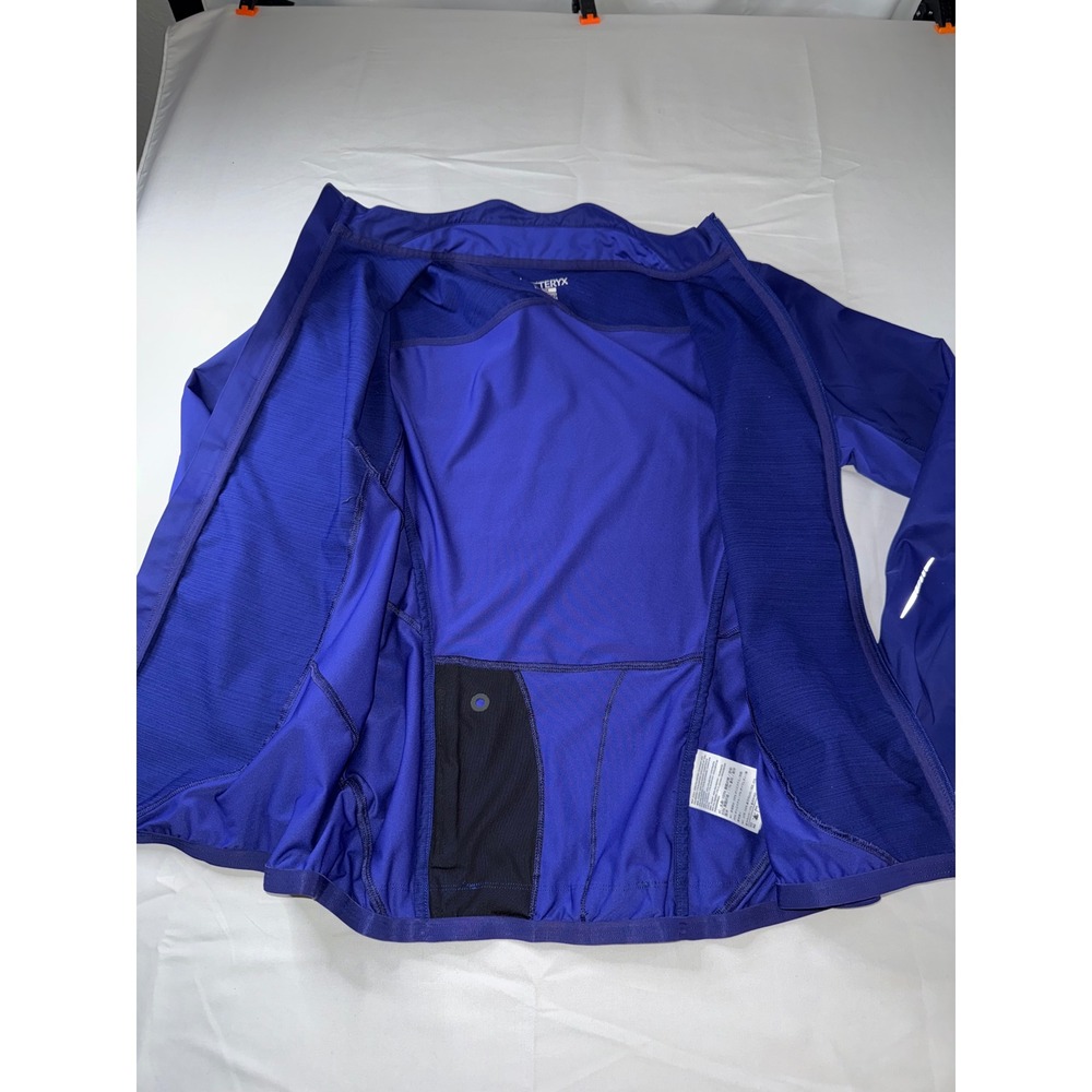 Arcteryx Womens Blue Full Zip Performance Training Jacket Mock Neck Medium - Picture 6 of 7